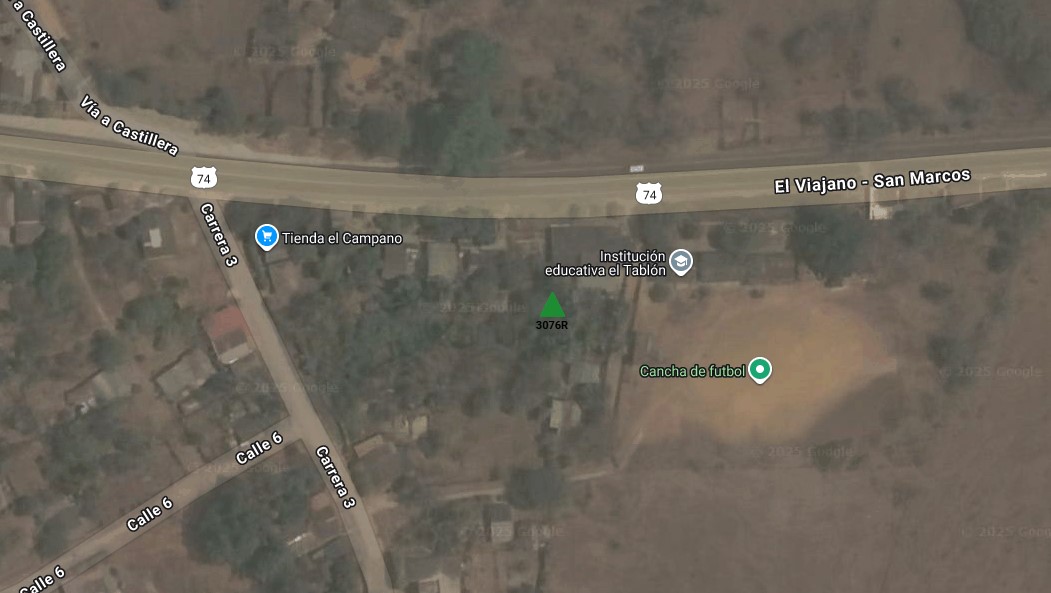 Foto de ubicación del transformador